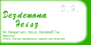 dezdemona heisz business card